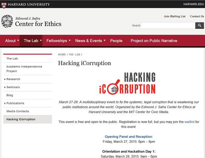 Harvard University: Hacking i Corruption