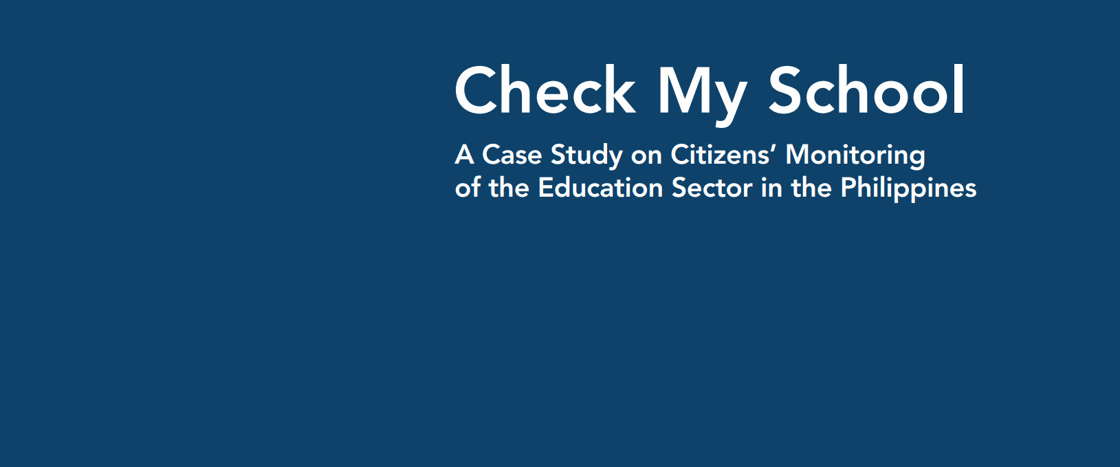 «بررسی مدرسه‌ی من»: نظارت عمومی بر مدارس در فیلیپین