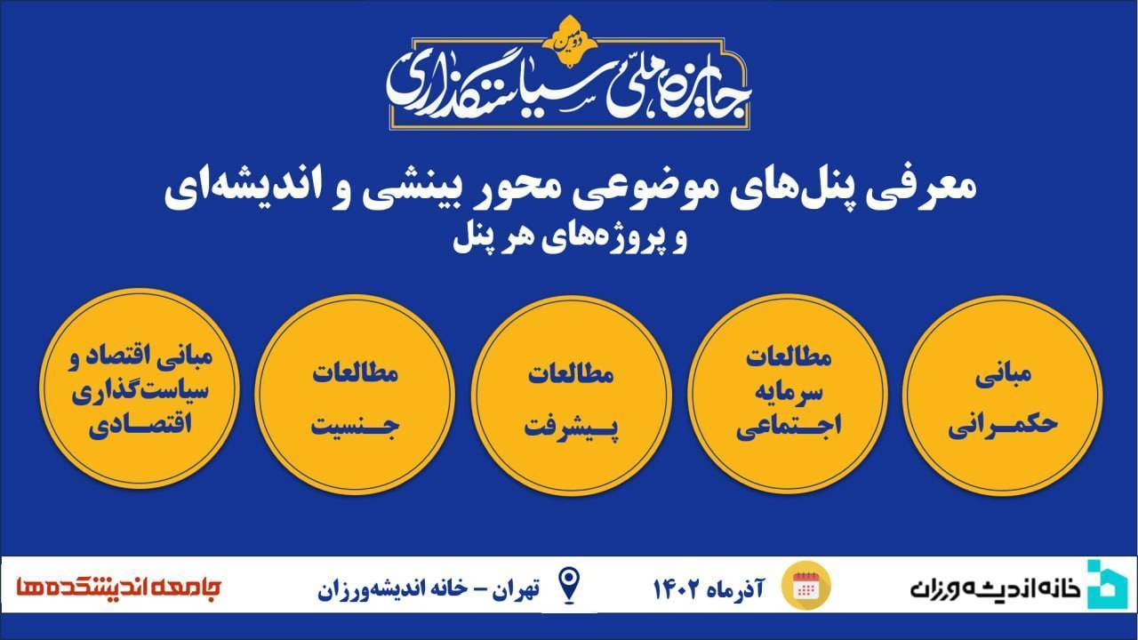 پروژه‌های برتر محور بینشی و اندیشه‌ای دومین جایزه ملی سیاستگذاری معرفی شدند؛ راهیابی پروژه اندیشکده شفافیت برای ایران به مرحله بعد